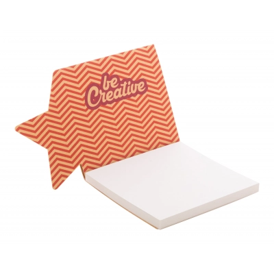 
                                                custom sticky notepad, star
                                                