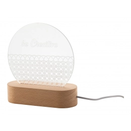 LED light trophy, round