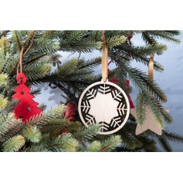 Christmas tree ornament, snowflake