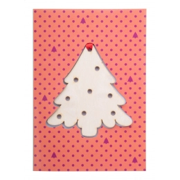 Christmas card, Christmas tree