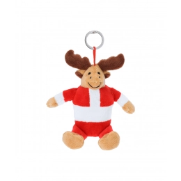 Christmas plush keyring, reindeer