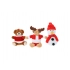 Christmas plush keyring, snowman