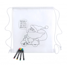 colouring drawstring bag