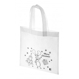 colouring Christmas bag