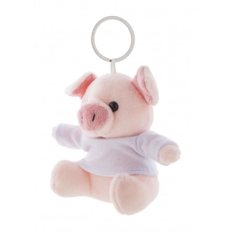 plush pig keyring