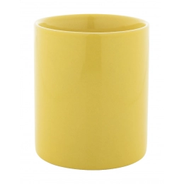 coloured ceramic mug