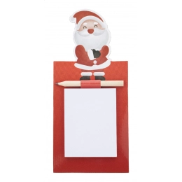 Christmas magnetic notepad, Santa Claus