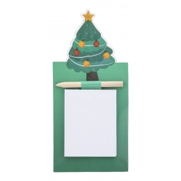 Christmas magnetic notepad, Christmas tree