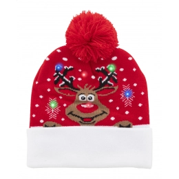 Christmas LED winter hat, reindeer
