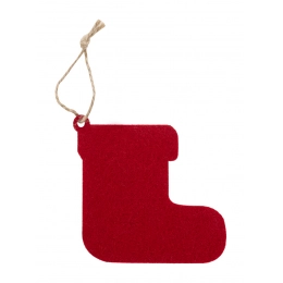 RPET Christmas tree ornament, Santa boots