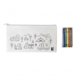 Футляр для цветных ручек из переработанного пластика RPET