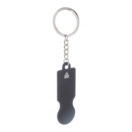 trolley coin keyring