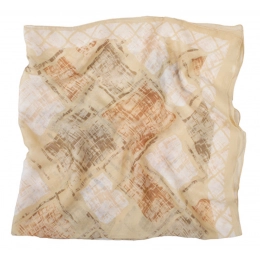Ladies scarf, 90×90, brown