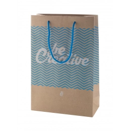 Custom made paper shopping bag, medium