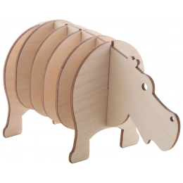 Coaster set, hippo