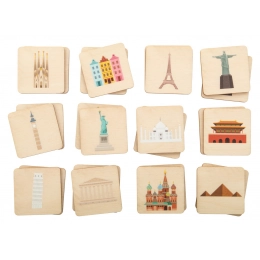 Memory game, landmarks