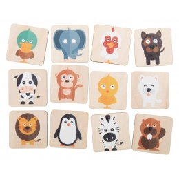 Memory game, animals