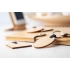 bamboo keyring, oval