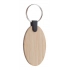 bamboo keyring, oval