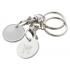 trolley coin keyring