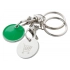 trolley coin keyring