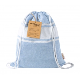 Beach towel and drawstring bag