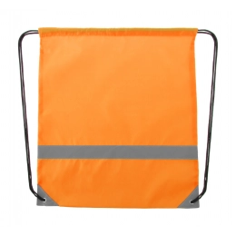 Reflective drawstring bag