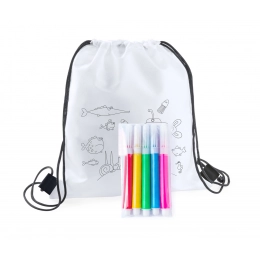 Backys Coloring Drawstring Backpack