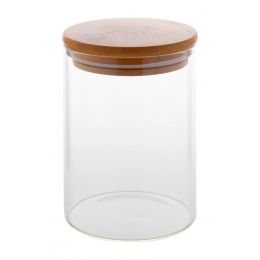 Glass storage jar