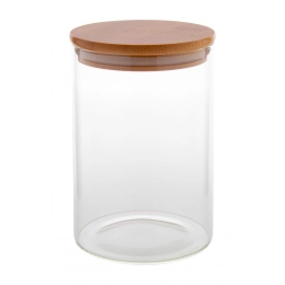 Glass storage jar