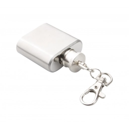 Keyring with hip flask