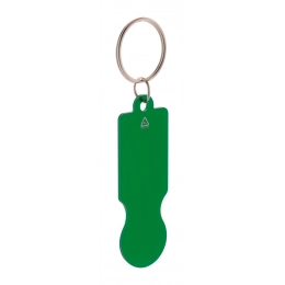 Trolley coin keyring