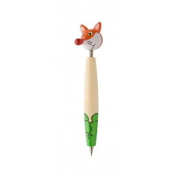 Wooden ballpoint pen Zoom, fox