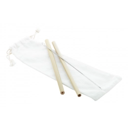 Bamboo straw set