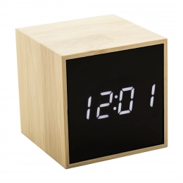 Bamboo alarm clock