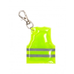 Mini reflective keychain in the shape of a vest