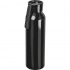 Recycled aluminum bottle with cork