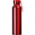 Recycled aluminum bottle with cork