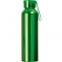 Recycled aluminum bottle with cork