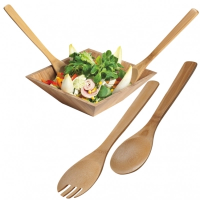 
                                            CAPUA Bamboo Salad Spoon and Fork
                                            