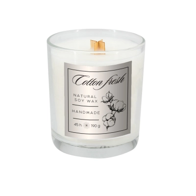 
                                            Soy candle 190g Cotton Fresh
                                            