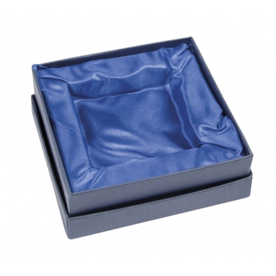 
                                            Синяя коробка из сатина 110x110x45 мм
                                            