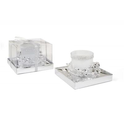 
                                                CANDLE-HOLD.WHITE GLASS  d=65 - h=75 mm
                                                