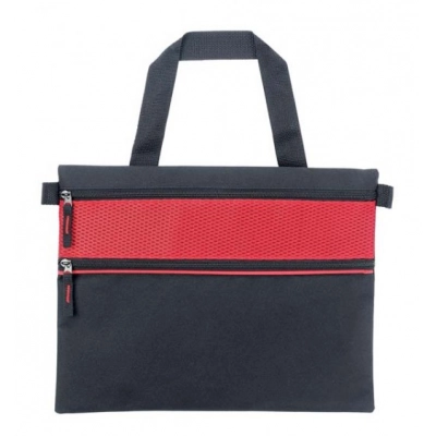 
                                                DOCUMENT-BAG BLACK/RED
                                                