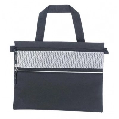 
                                                DOCUMENT-BAG BLACK/SILVER
                                                