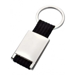 KEYCHAIN SATIN - NYLON BLACK