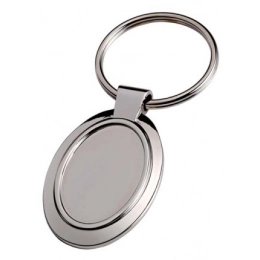KEYCHAIN OVAL HOLLOW - 22x34 mm