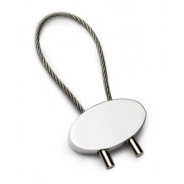 KEYCHAIN OVAL WITH CABLE