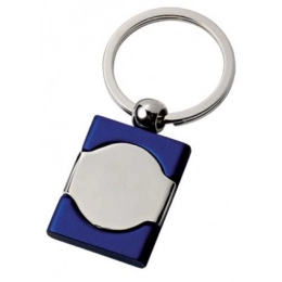Брелок BARON хромированный / синий