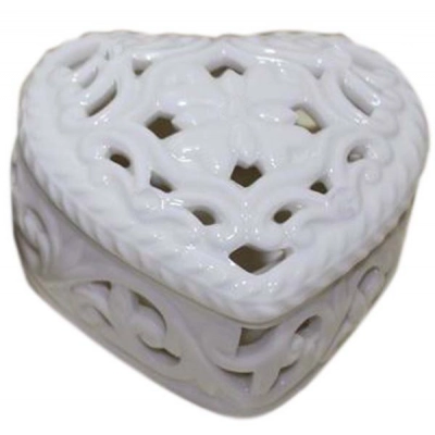 
                                            HEART PORCELAIN TRINKET BOX - 77x70 h43
                                            